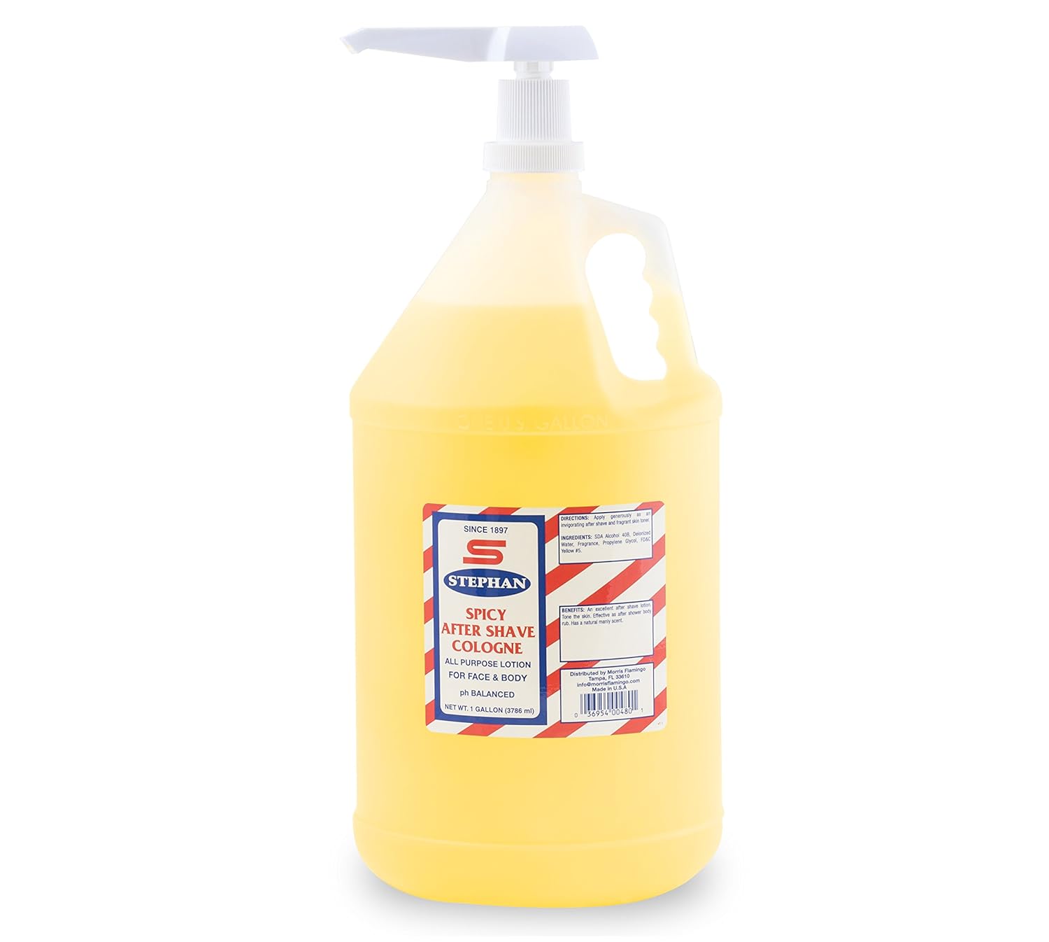 Stephan's Spicy Aftershave Cologne All Purpose Lotion 128oz