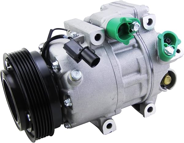 Compresor de A/C para Hyundai Azera Santa Sonata 2006-2012 977013K220 | Compresor de aire acondicionado de reemplazo para Hyundai Veracruz 2007-2012 3.8L y Kia Amanti 2007-2009 3.8L con embrague