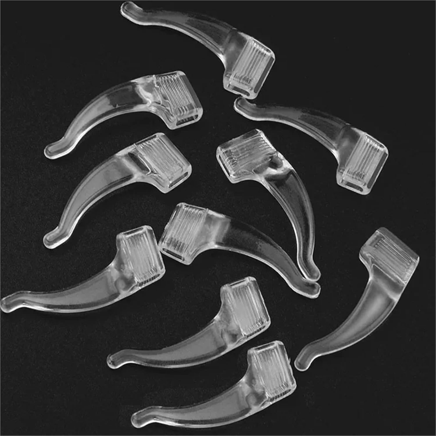 Durable 180pcs Soft Silicone Ear Hook Anti-slip Glasses Leg Grip Holder Ear Sleeve Bracket