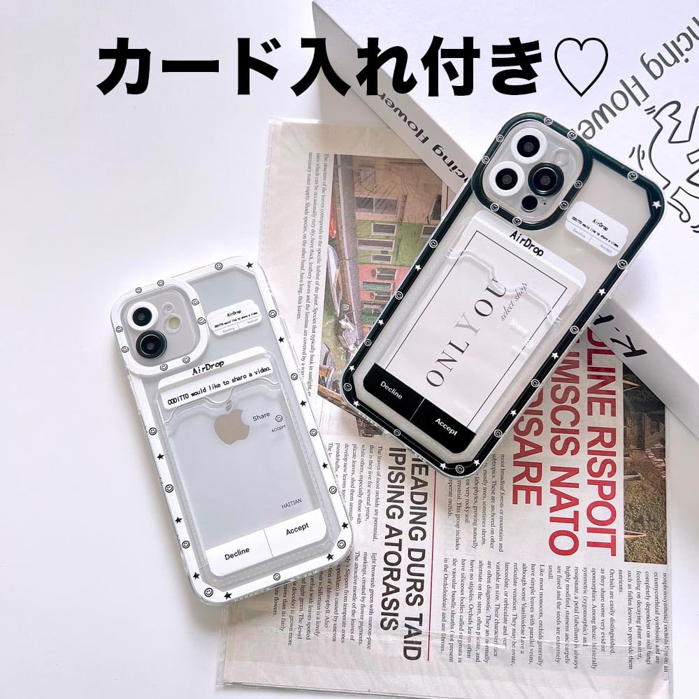 Amazon.co.jp: ONLYOU iPhone14pro ケース 韓国 TPU カードケース 定期