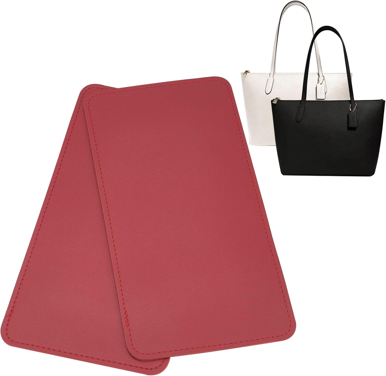 PandaHall Bag Base Insert 30 x 15 cm Pack of 2 Red Rectangular Bag Base