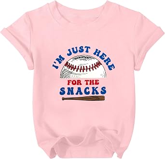 Baseball Shirts for Toddler Girl Boy Baseball Player T Shirt Game Day Sports Fan Short Sleeve Tee Top
