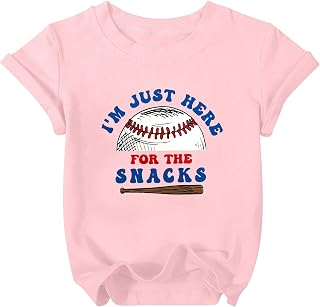 Baseball Shirts for Toddler Girl Boy Baseball Player T Shirt Game Day Sports Fan Short Sleeve Tee Top