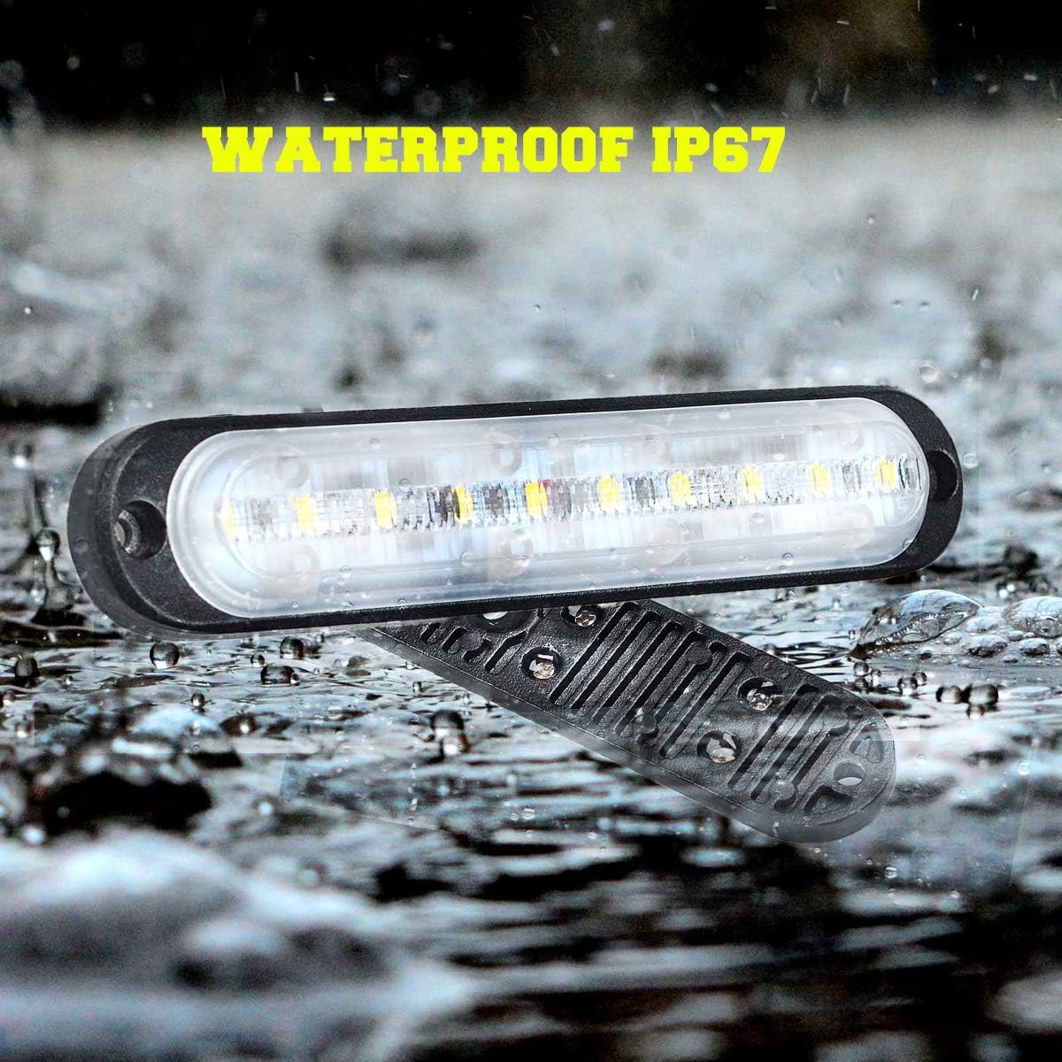 Chelhead 12V Mini Led Light Bars 5.7 Inch 6500K White Backup Daytime Running Lights 24V Trucks Side Marker Indicator Lighting Compatible with ATV SUV Jeep Boat Motor 4x4 Ford F150