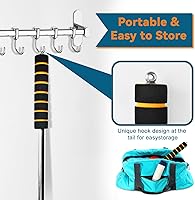 Vista 6 de AccEncyc Puente retráctil para taco de billar, puente de billar, puente de billar retráctil, con 3 piezas de cabeza de puente extraíble, accesorios