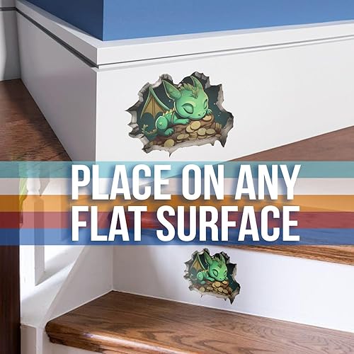 Miniatura 9 de Pegatina de libro de lectura de pared con agujero de ratón en la pared, divertido agujero en la pared, broma 3D, calcomanías de vinilo para