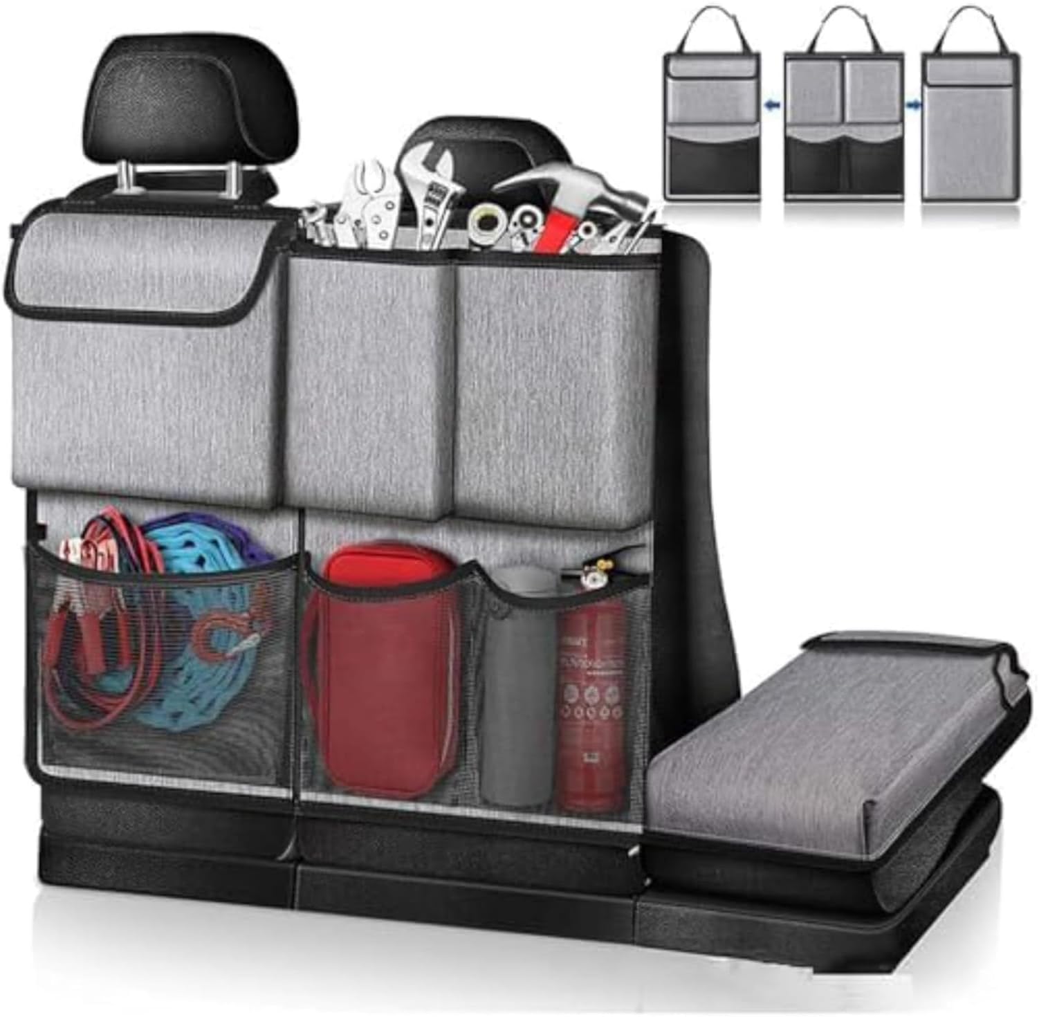 Car Back Seat Organiser for Hyundai I10 I20 I30 I40 Ix20 Ix35 Loniq,Waterproof Car Back Seat Protector Foldable Durable Storage Bag Interior Accessories,C