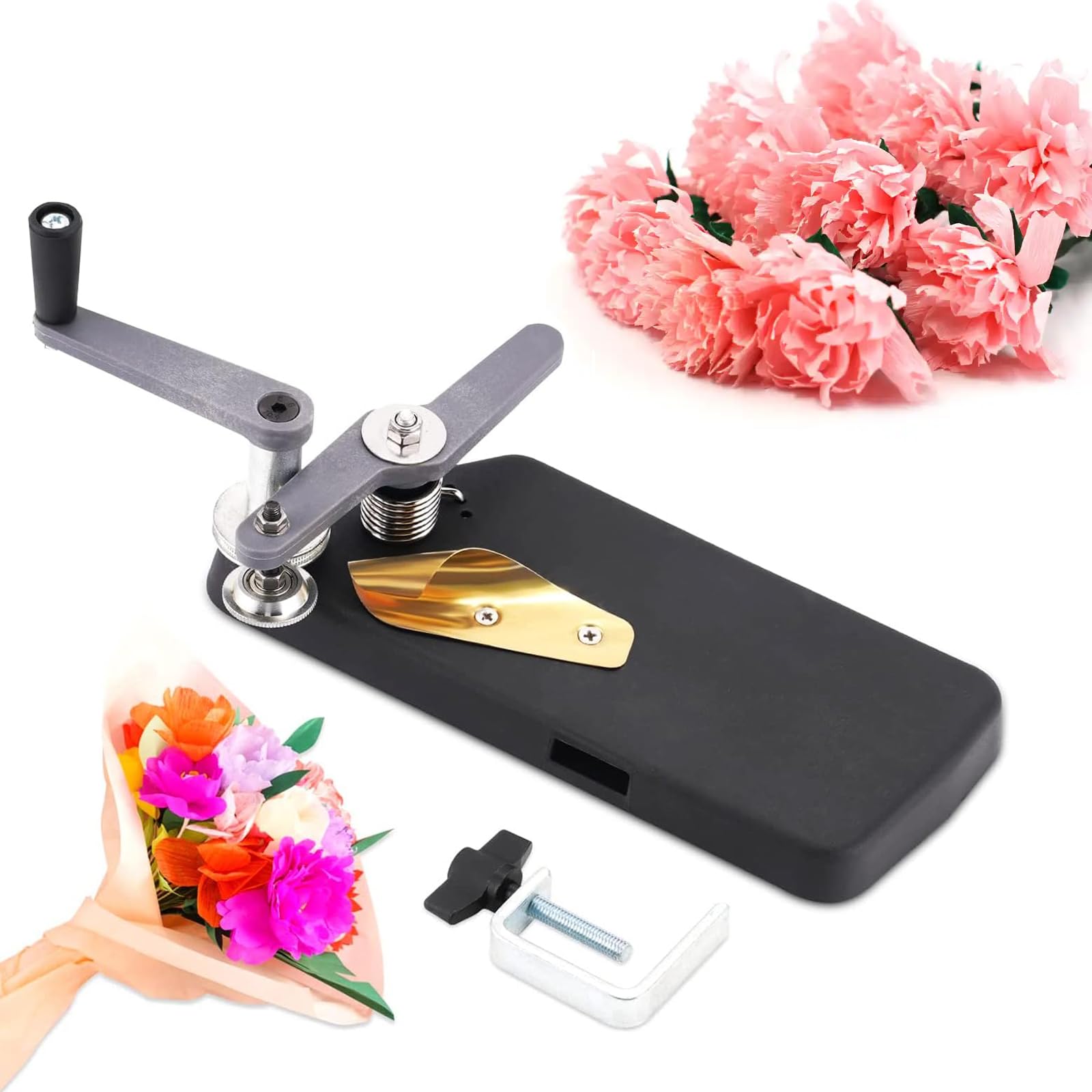 Machine à friser le papier crépon pour créer des fleurs uniques