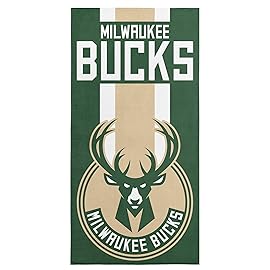 Northwest NBA Milwaukee Bucks Unisex-Adult Beach Towel, 30 x 60, Zone Read