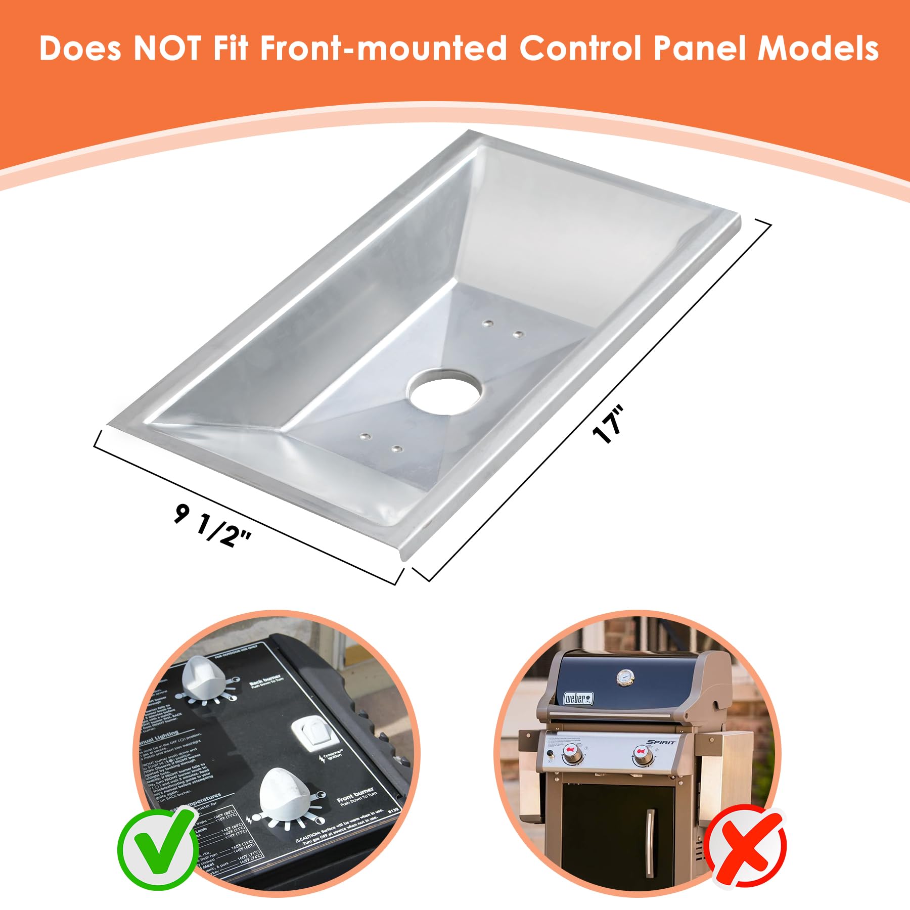 Traeger Drip Tray Liner 99250 Grease Tray For Weber Genesis Silver