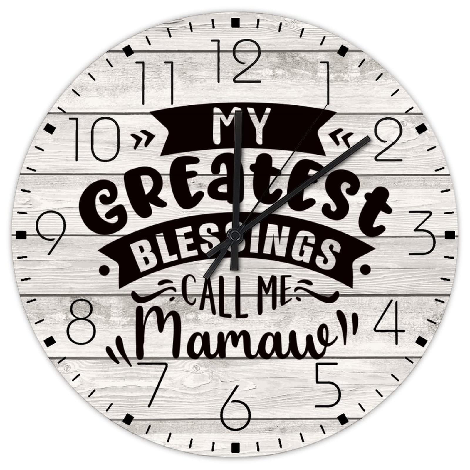 Horloge murale en bois vintage pour suspendre dans un magasin ou un bureau cosy