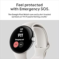 Vista 10 de Google Pixel Watch 1ª generación (modelo anterior) – Reloj inteligente Android con seguimiento de actividad Fitbit – Reloj de seguimiento