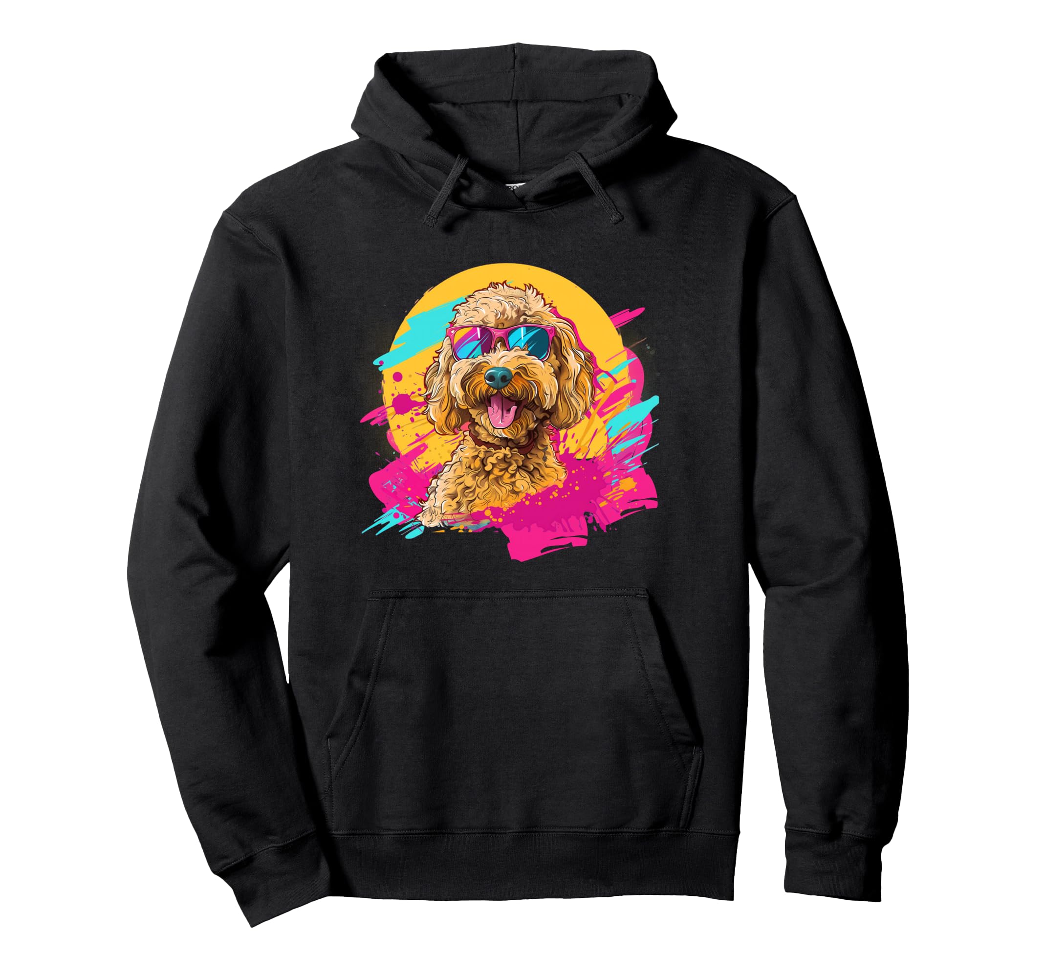 Funny Retro Vintage 80s Goldendoodle Doodle Lover Pullover Hoodie