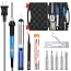 60W Electric Soldering Iron Kit - Complete Set With Adjustable Temperature & 5 Tips