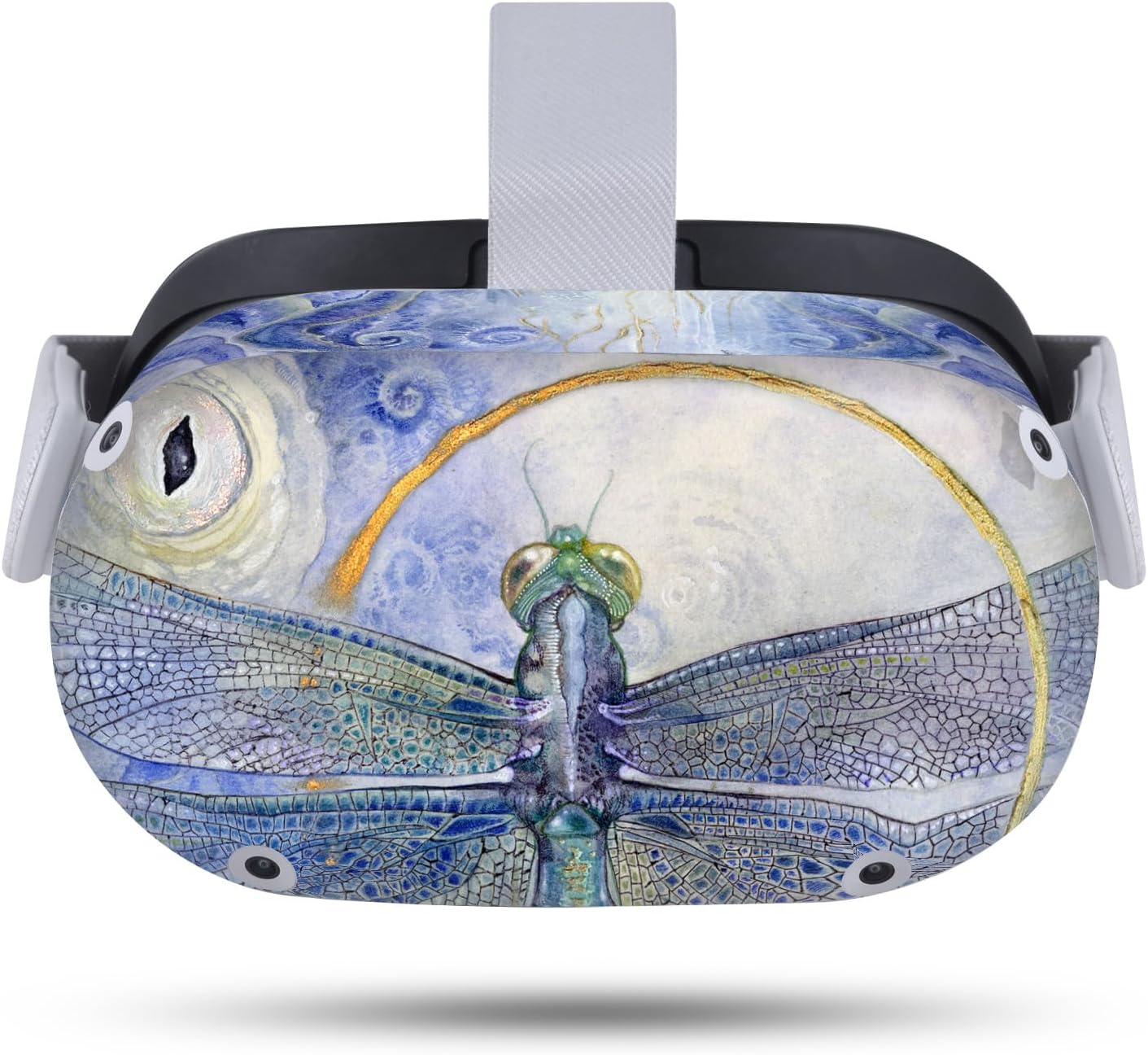 Head Case Designs Officially Licensed Stephanie Law Dragonfly Art Mix Vinyl Sticker Skin Decal Cover Compatible with Meta Quest 2