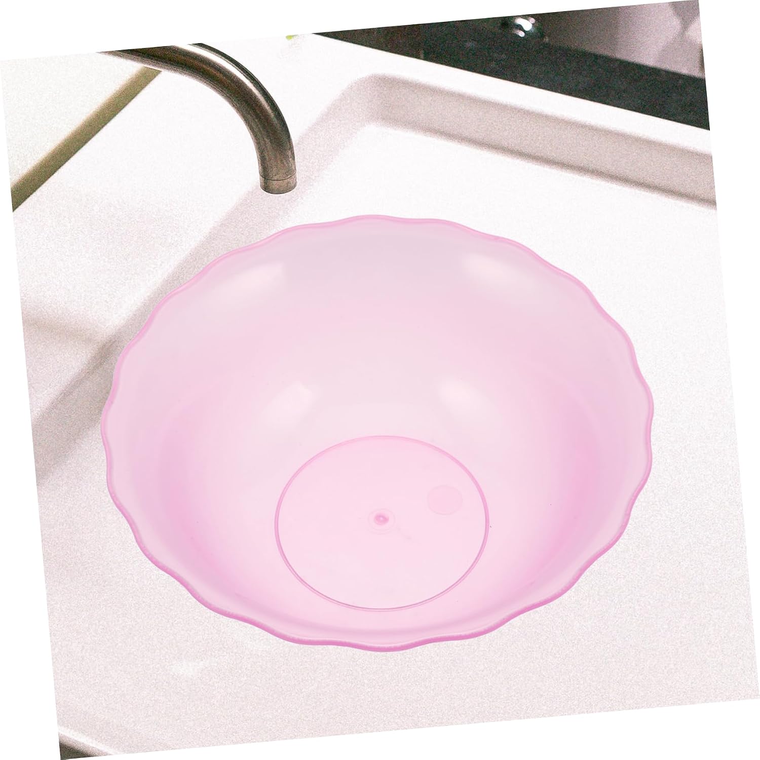 Plastic Face Washing Basin for Beauty Salon, Frosted Purple