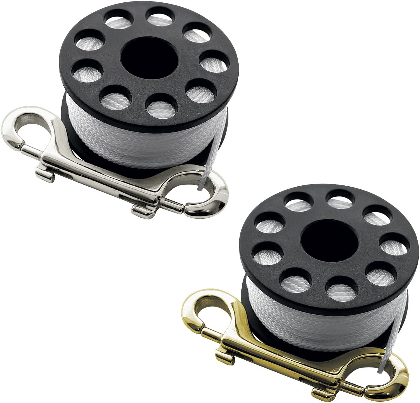Scubapro Mini Cord Reel Small with Stainless Steel Double Carabiner (Approx. 15 Metres)