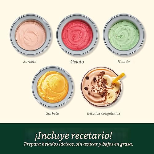 Miniatura 4 de Cuisinart Máquina para hacer helados, máquina de helado de 2 cuartos, máquina de sorbete y yogur congelado, tazón de congelador totalmente