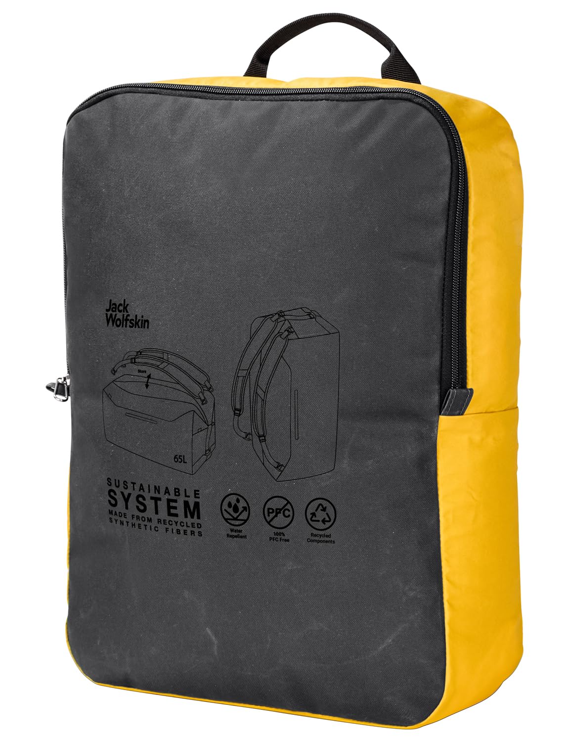 Jack Wolfskin TRAVELTOPIA Duffle 65 torba podróżna, Phantom