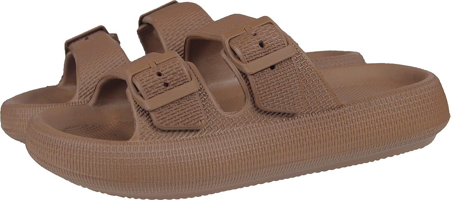 BenSorts Pillow Sandals for Women Men Thick Sole Adjustable Buckles EVA - Image 7
