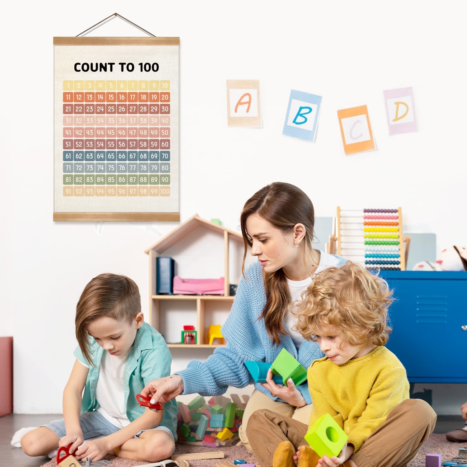 Ecezatik Number Chart 1-100 Educational Poster Nigeria | Ubuy