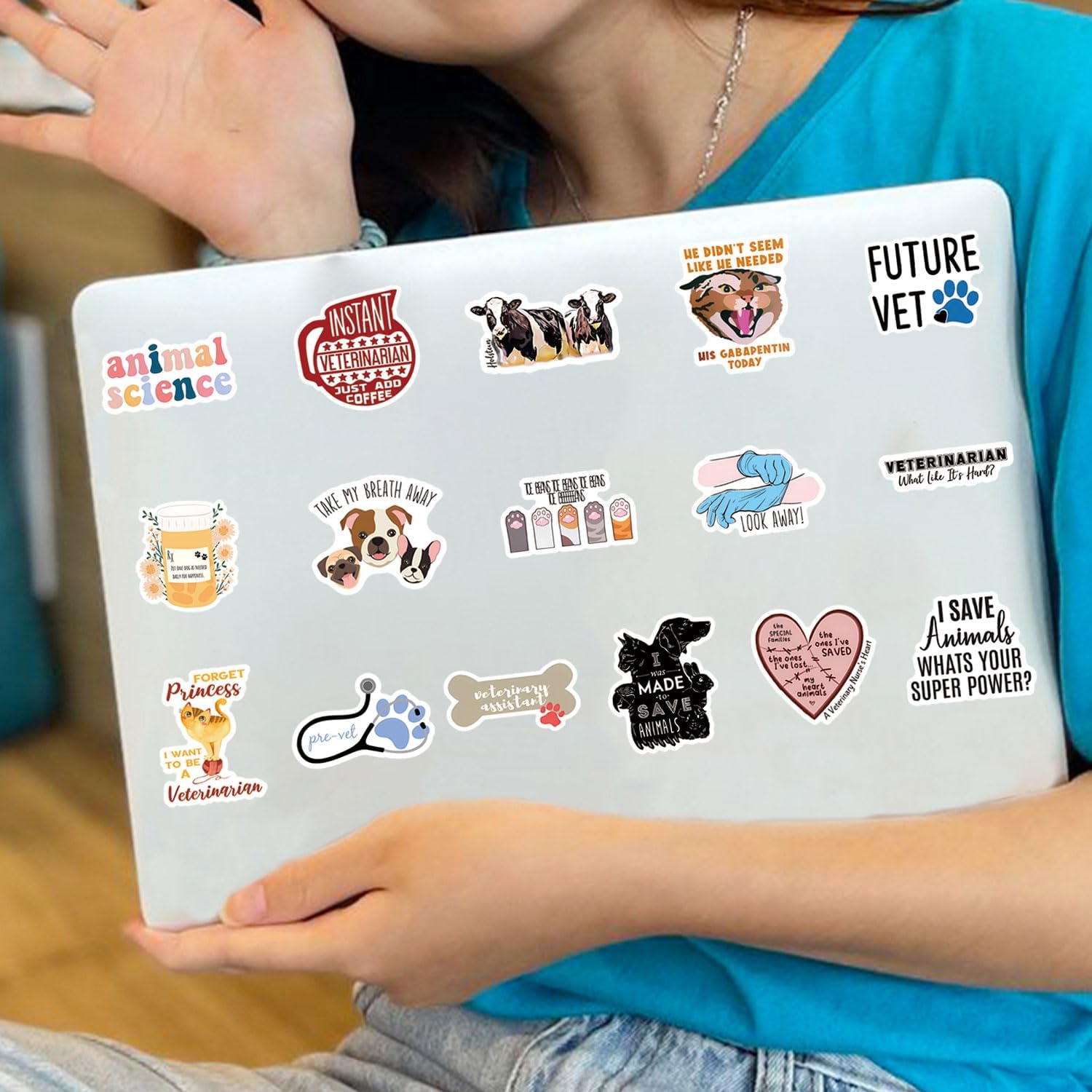 Veterinary Stickers 200Pcs for Decoration Water Bottle Bike Skateboard Luggage Toy Snowboard Helmet Motorcycle Gifts