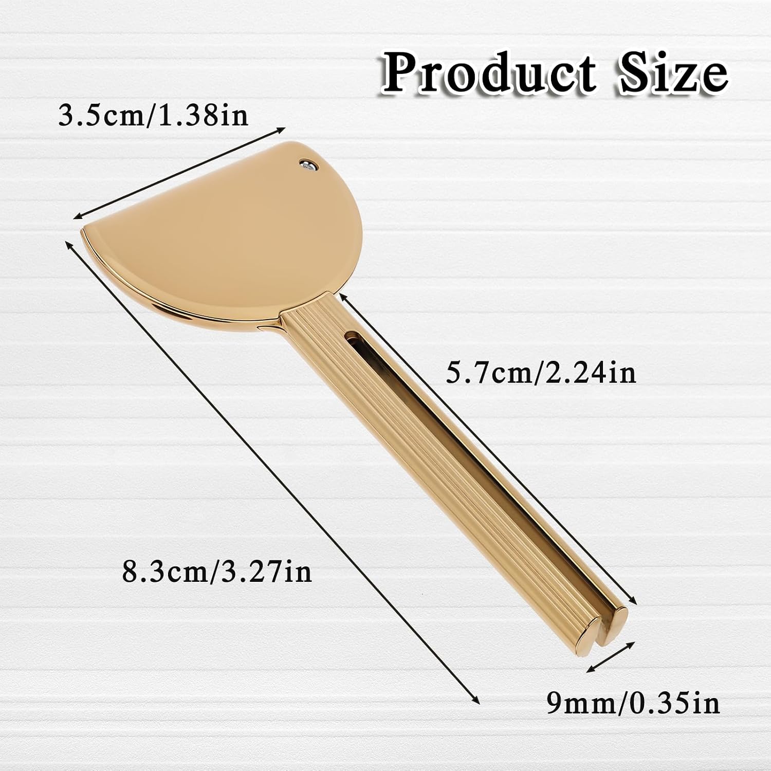 Toothpaste Squeezer 2Pcs Metal Tube Squeezer Key Stainless Steel Dispenser Roller Tube Presser Roller Tube Wringer Key Bathroom and Kitchen Gadgets for Various Tube Ointment Product (Silver Gold)