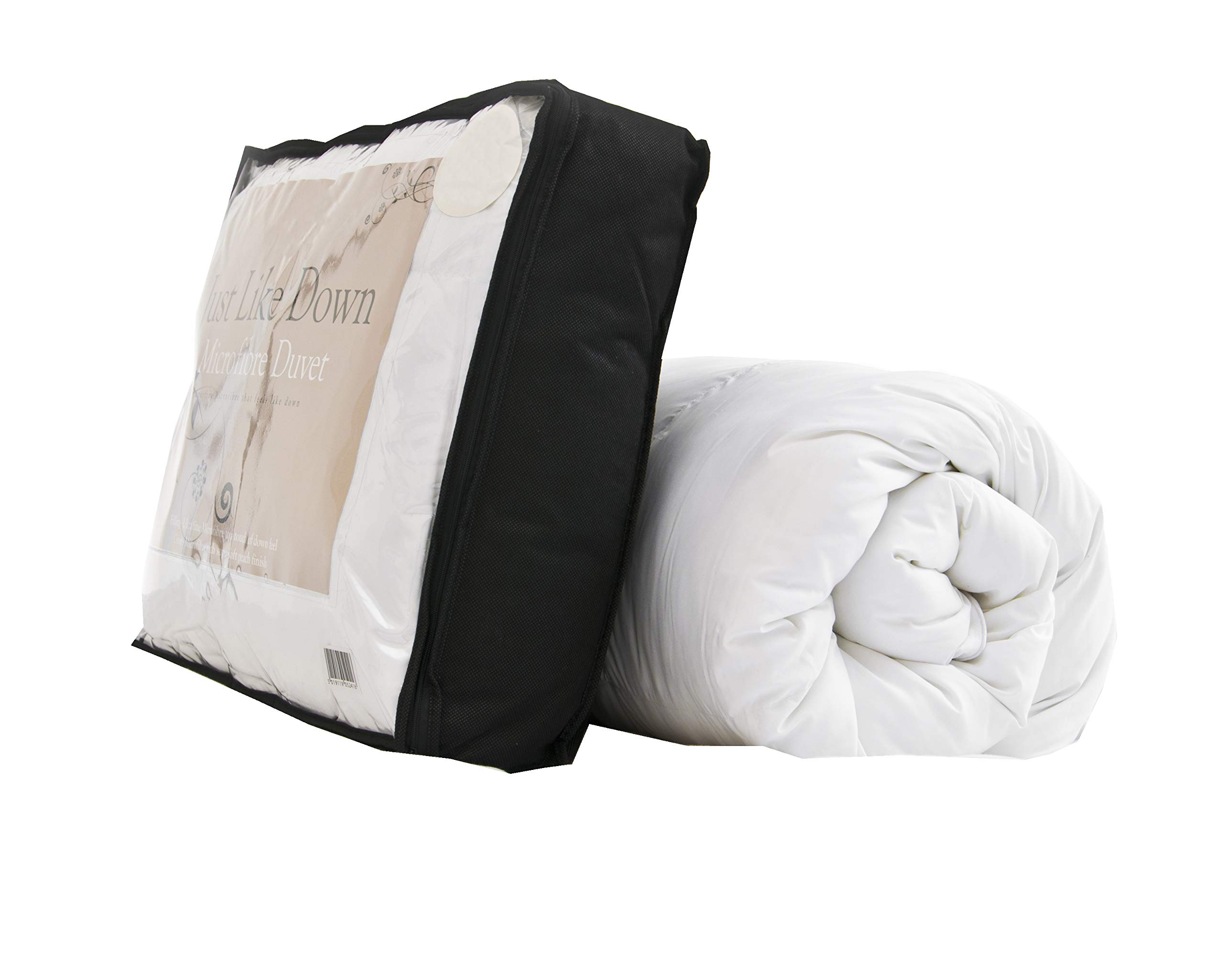 Lancashire Textiles White Limited Manufacturers Of Quilts, Pillows And Homewares | 10.5 Tog Soft As Down 100% Peached Microfibre Duvet (Double)