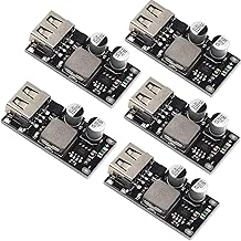 RUNCCI-YUN 5 x DC-DC Buck Converter, USB Buck Converter Module, 4.5-32 V 12 V 24 V to 5 V QC 3.0 Charging Module Voltage Regulator Power Supply Voltage Transformer Board