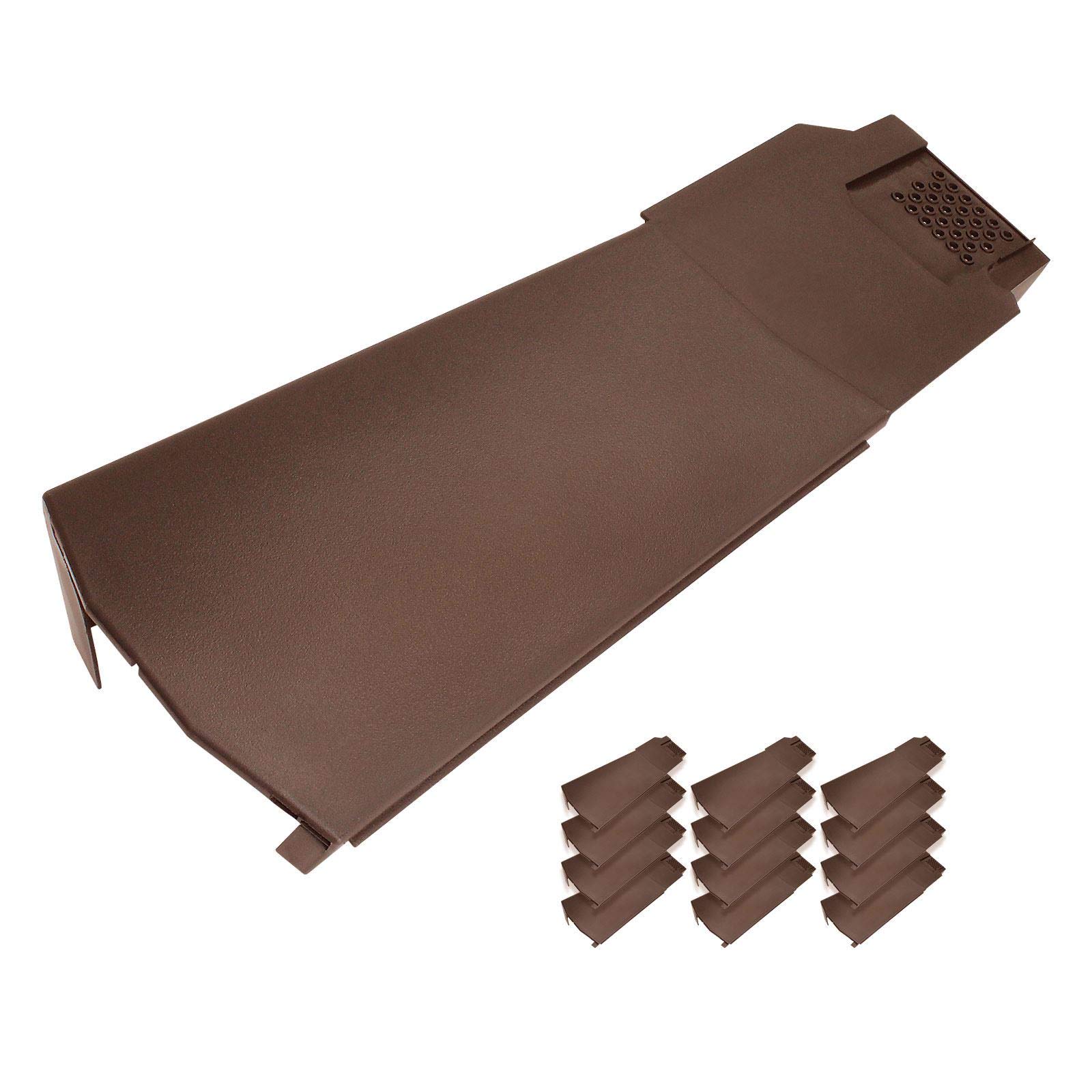 Klober KR9790-0247 Contract Dry Verge Unit (12 Pack) - Right, Brown