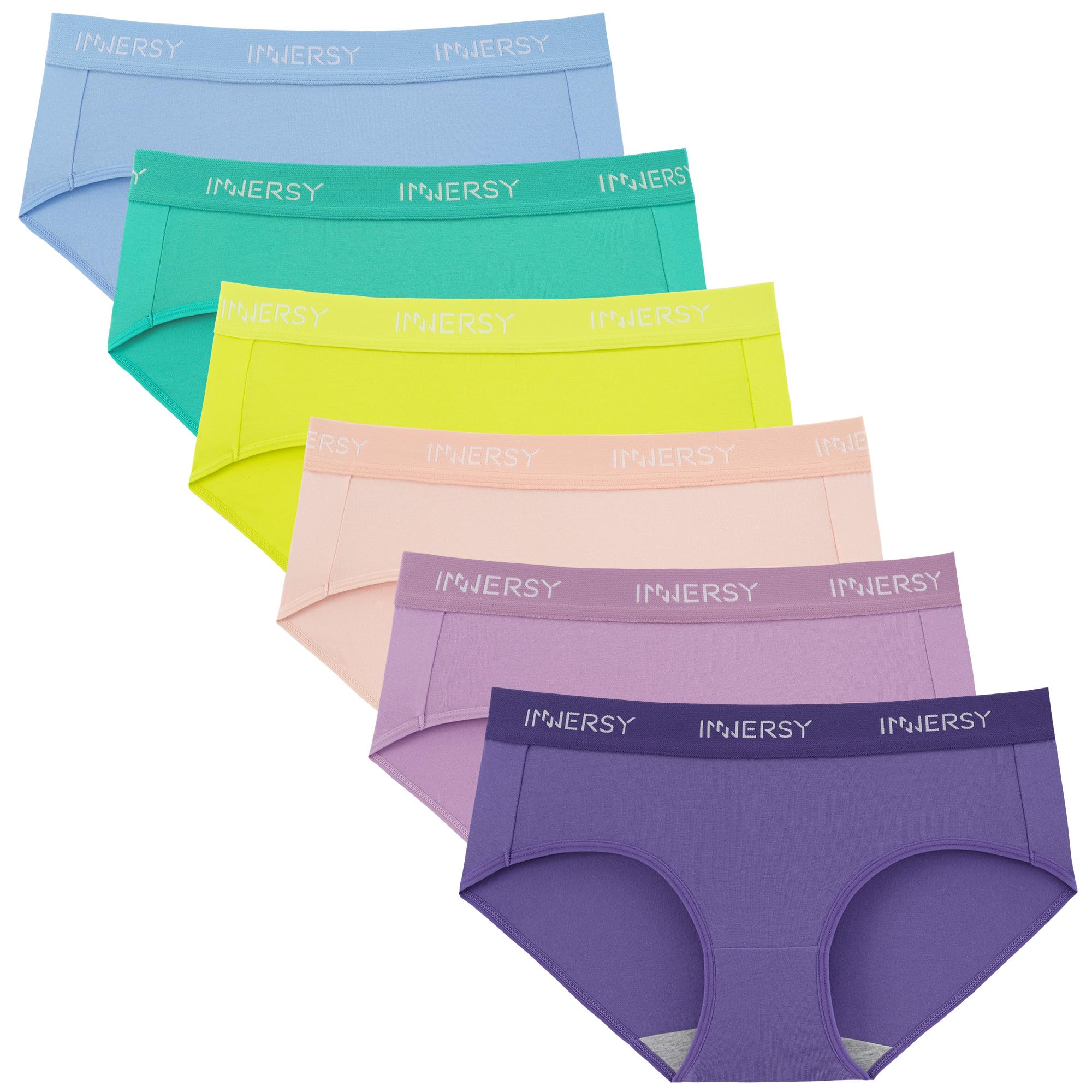 Sponsored Ad – Women Underwear Cotton Knickers Ladies Mid Rise Briefs Comfy Hipster Panties Pack of 6