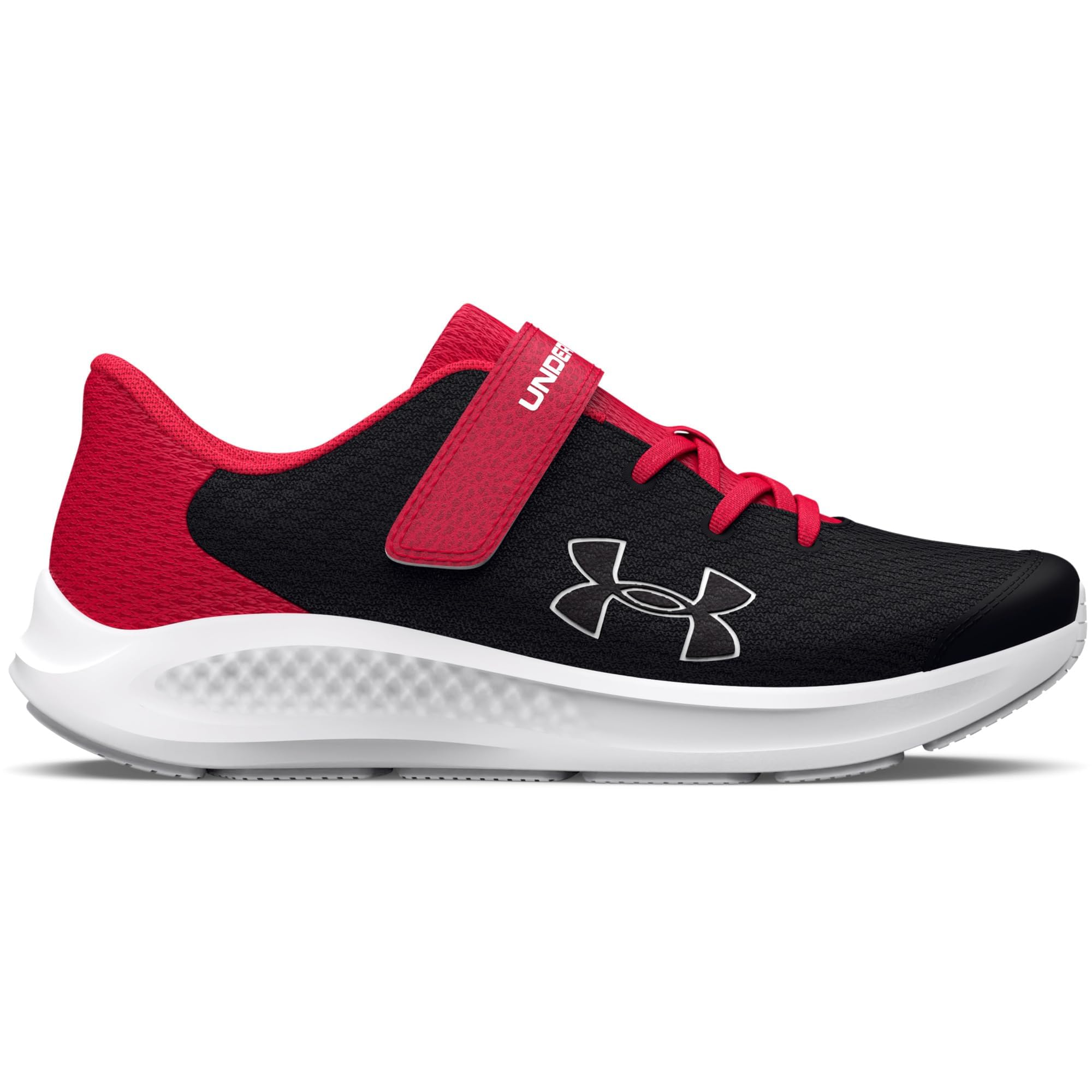 Under Armour Dziecięce buty do biegania dla dzieci w wieku przedszkolnym Pursuit 3 z dużym logo