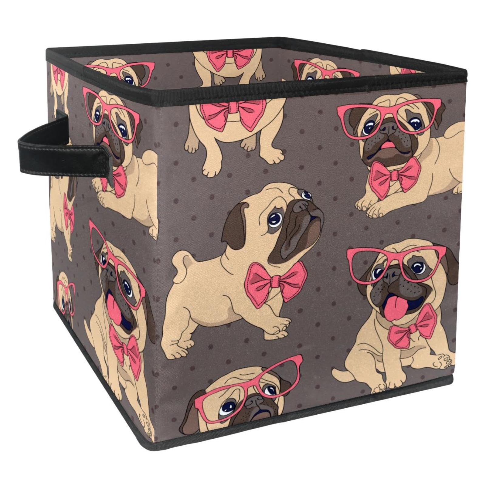Panier de rangement bouledogue pour organiser la chambre d'enfant et le placard de maison