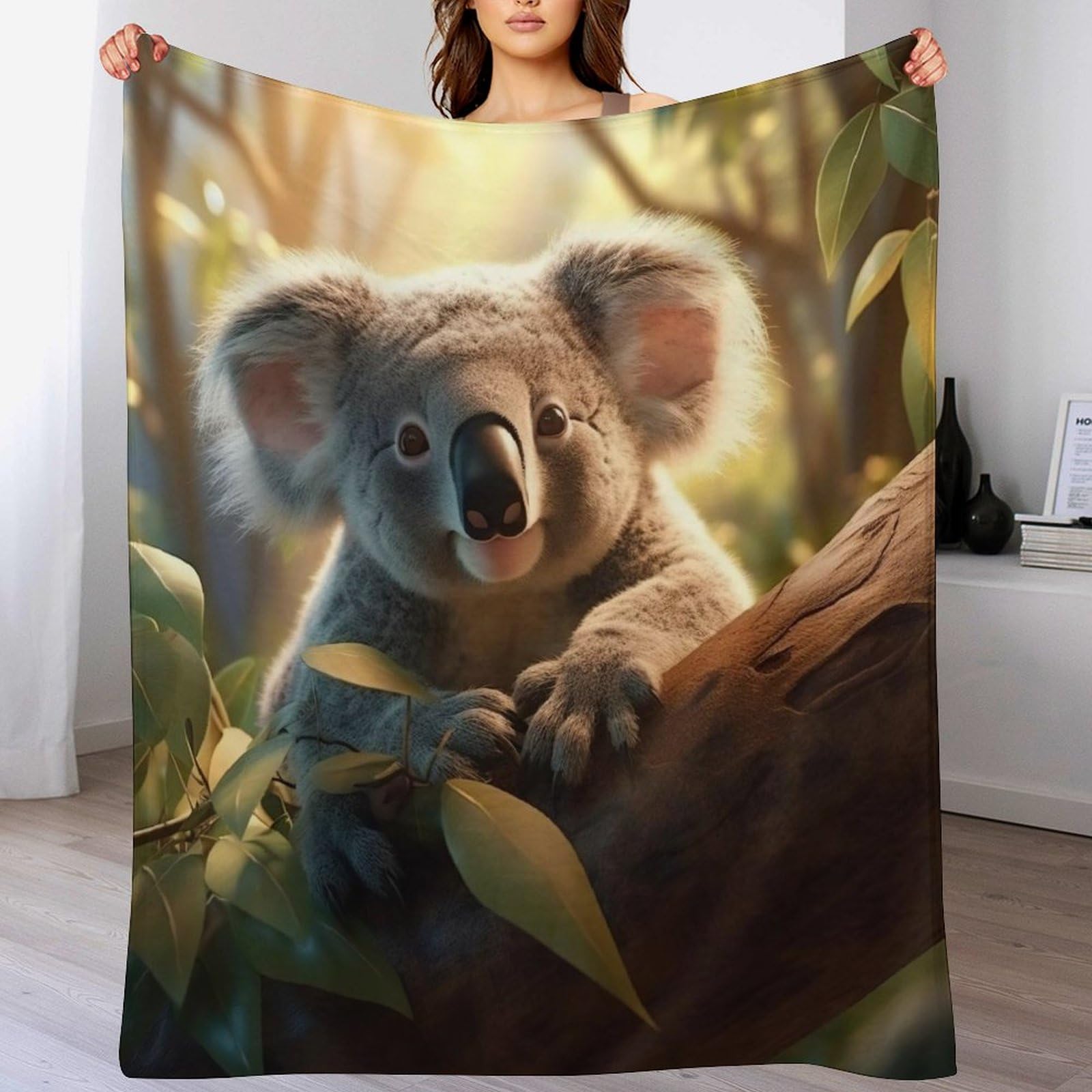 Couverture koala douce, une idée cadeau parfaite pour lit et voyage