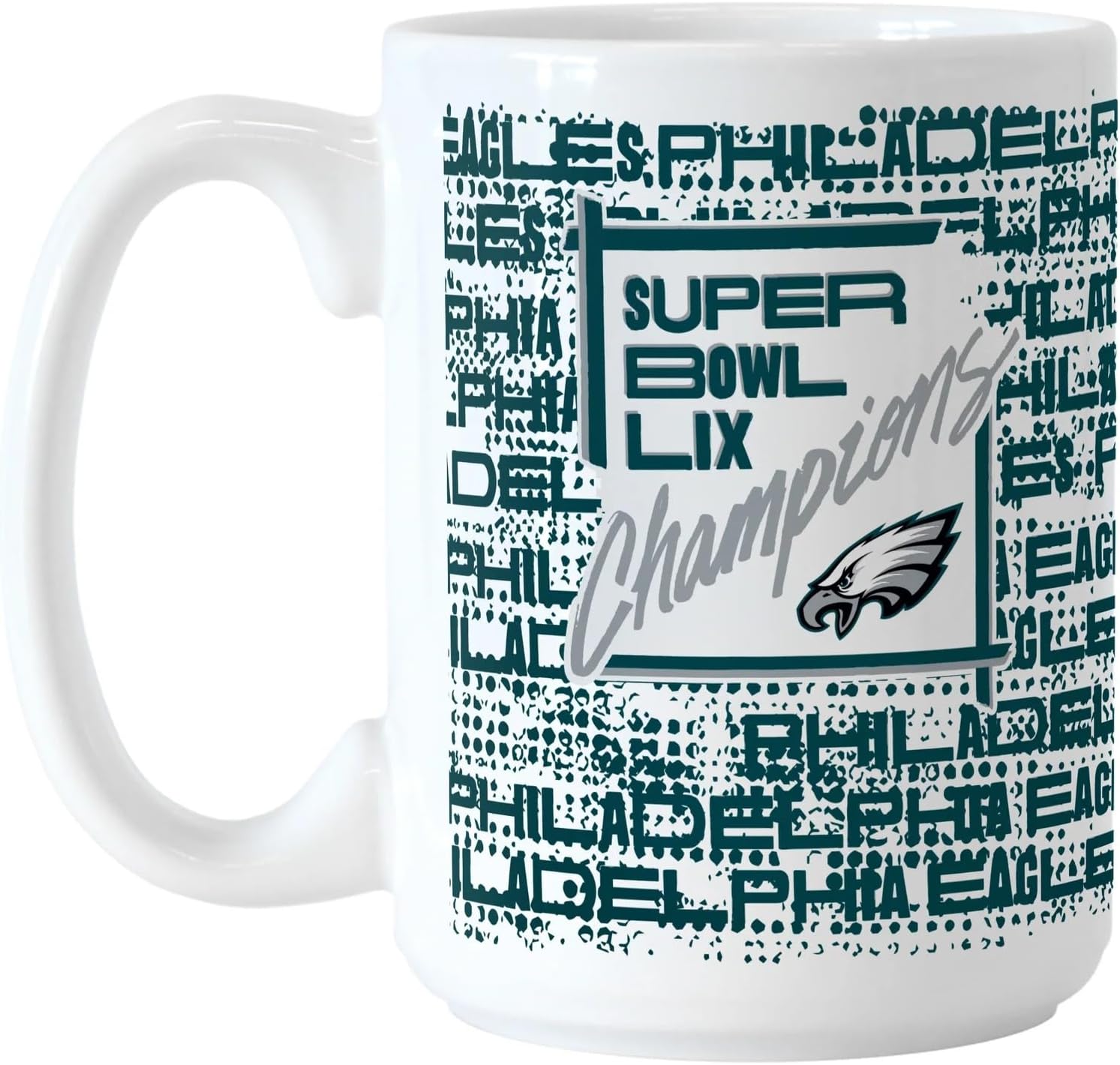 Logo Brands Eagles Super Bowl LIX 59 Champions 15 Ounce Roster Coffee Mug - Image 2
