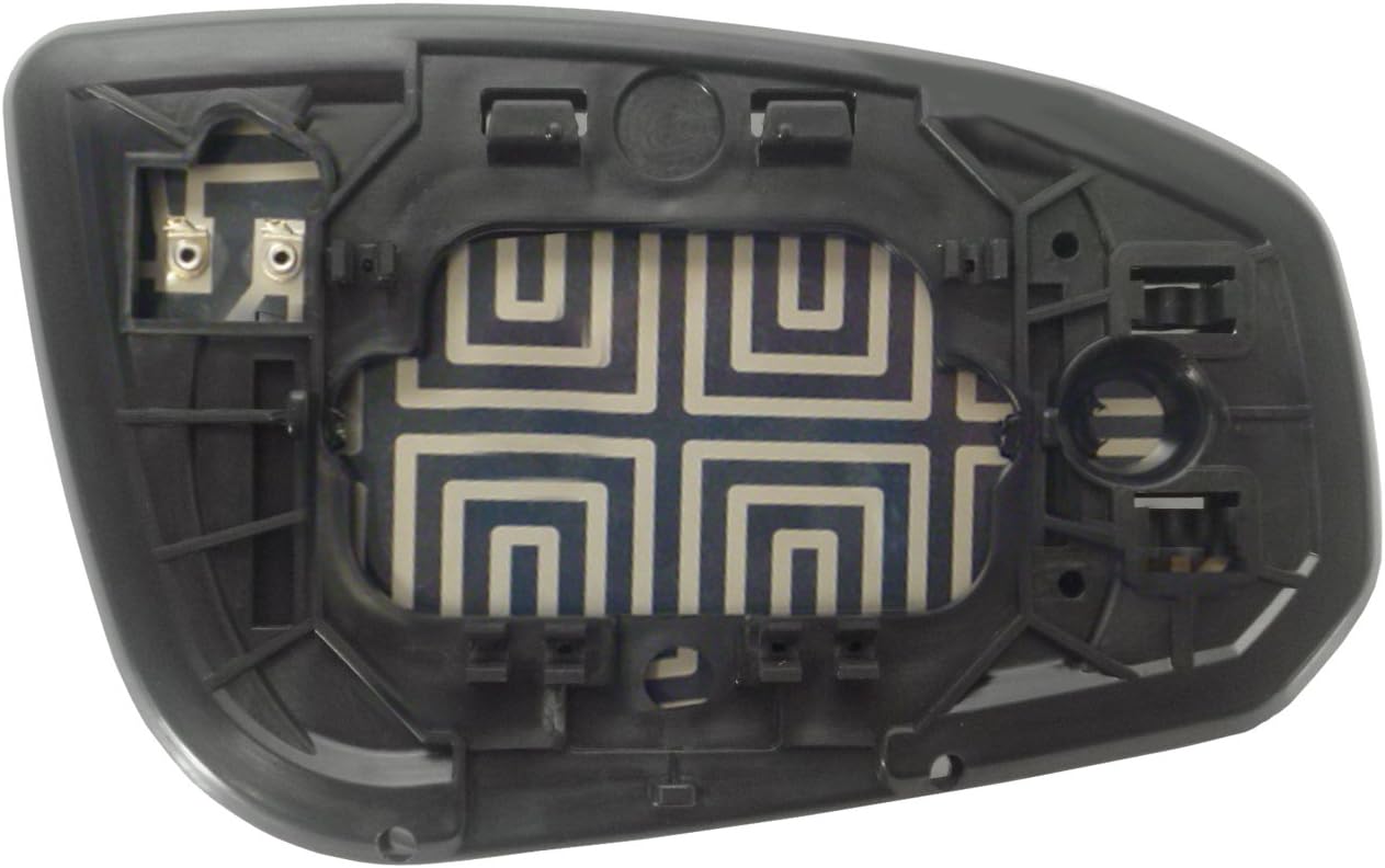 Driver Side Heated Mirror Glass w/backing plate, Nissan Maxima, 4 9/16" x 6 15/16" x 7 5/8" (w/o auto dimming)