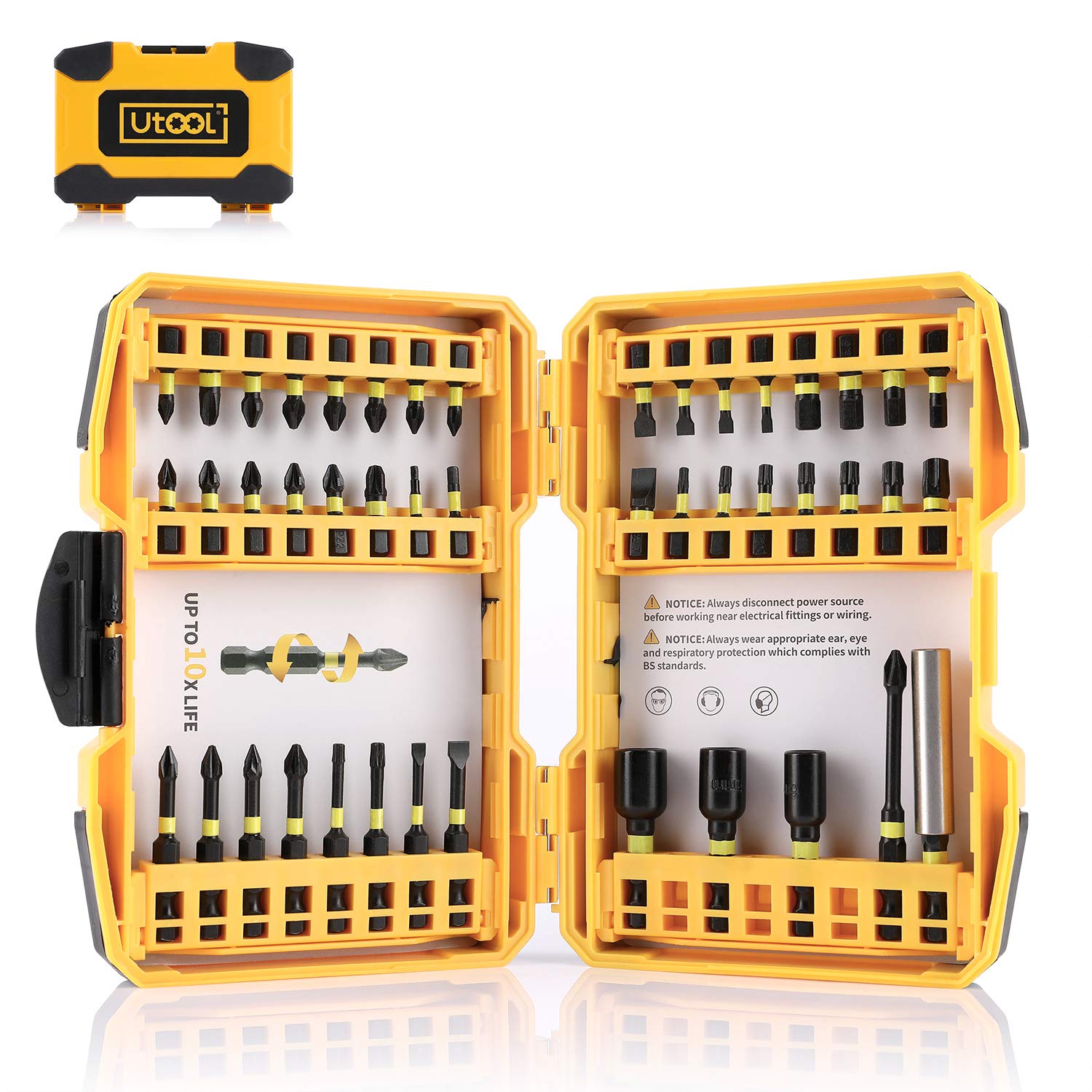 Buy UTOOL Impact Screwdriver Bit Set, 45pcs Ultra Torque Impact Driving