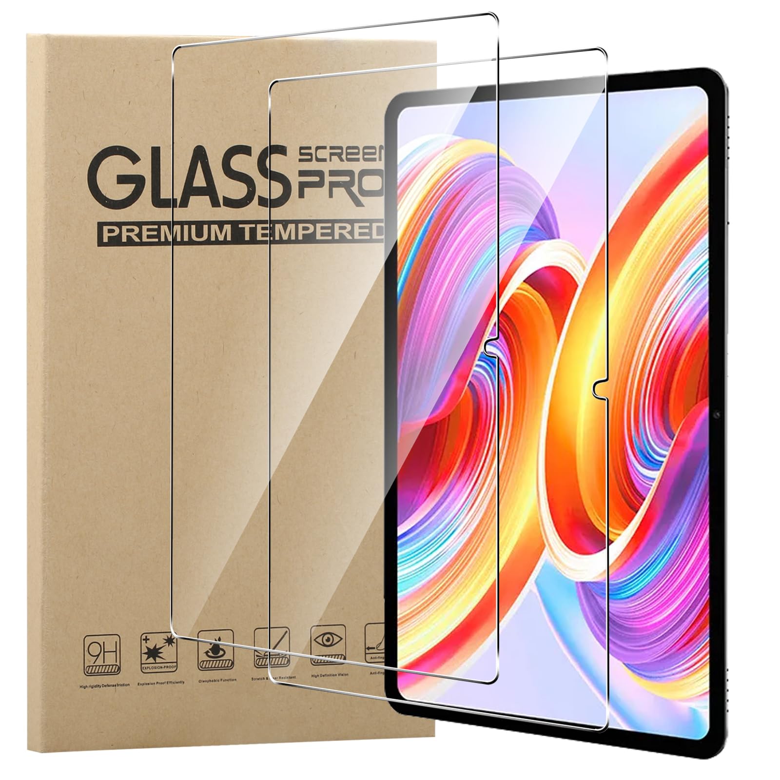 Pellicola In Vetro Temperato MEMELOKA Per Teclast T45HD 10.51'' | 2 Pezzi 9H Anti-graffio, Anti-impronta E Trasparente