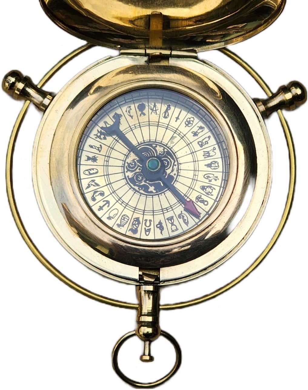 The Golden Compass Alethiometer - Unique Brass Design - Adventure Travel Gift for Cult Movie Lovers - Perfect Christmas, Birthday, or Baptism Keepsake Gift