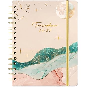 2026 2027 A5 Weekly Planner from Aug 2026 to Jul 2027