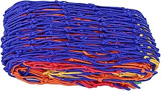 Rope Net Protection Safety Net Hemp Rope Net Garden Rope Net Construction Safety Flat Net Construction Site Protection Fall Prevention Flame Retardant White Net National Standard External (Size:1x3m)