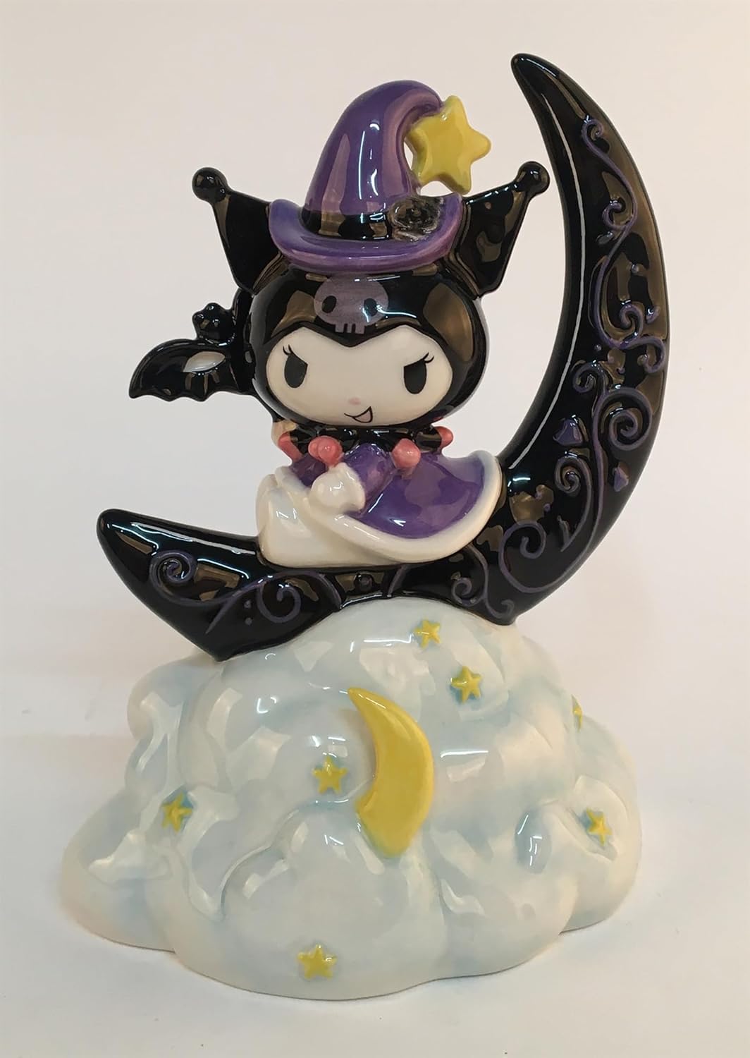 Kuromi Mystic Moon Figurine, 5.25" L x 3.75" W x 7.25" H Created by Blue Sky Clayworks