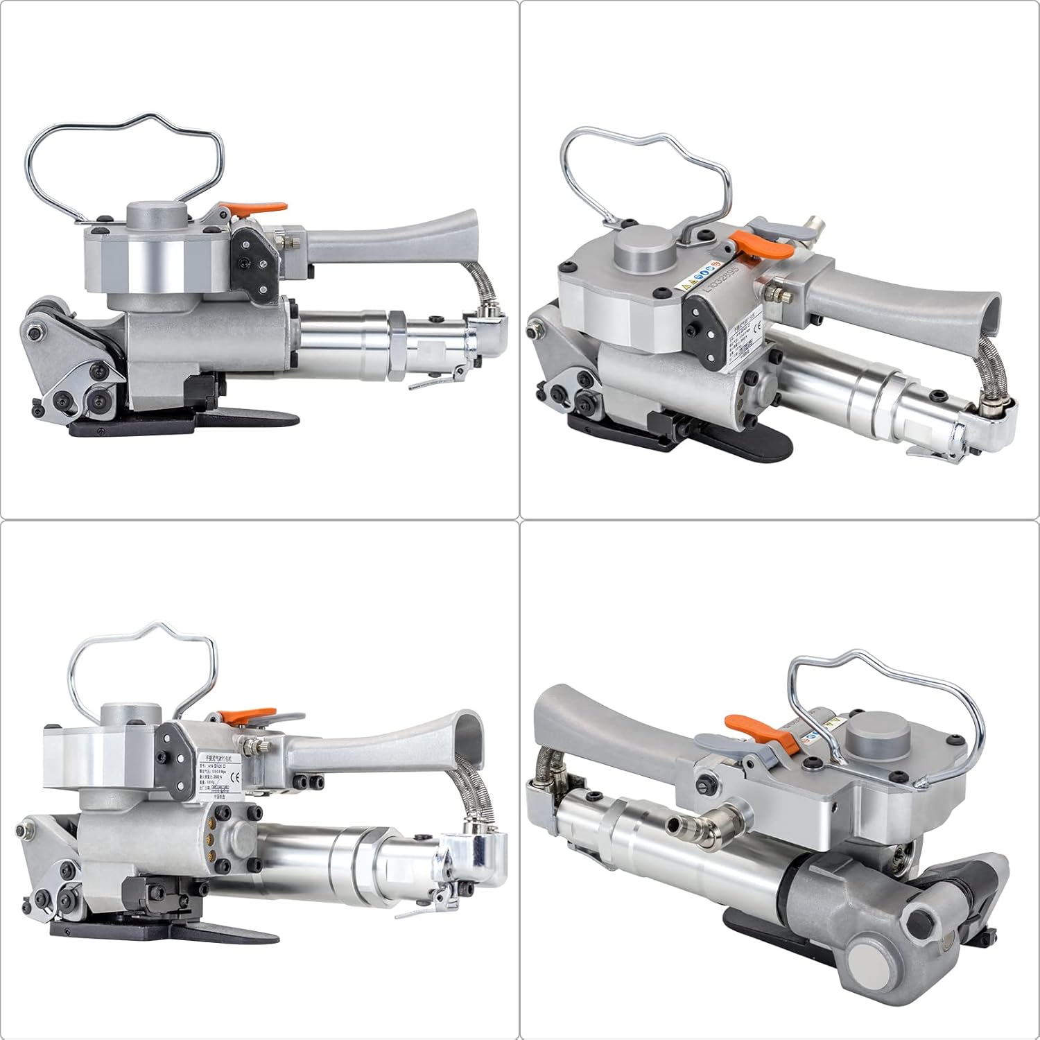 Pneumatic Strapping Tool A19, Banding Strapping Kit for 1/2 3/4inch Hand Held Automatic Packaging Machine Free Buckle PP & PET Banding Tools