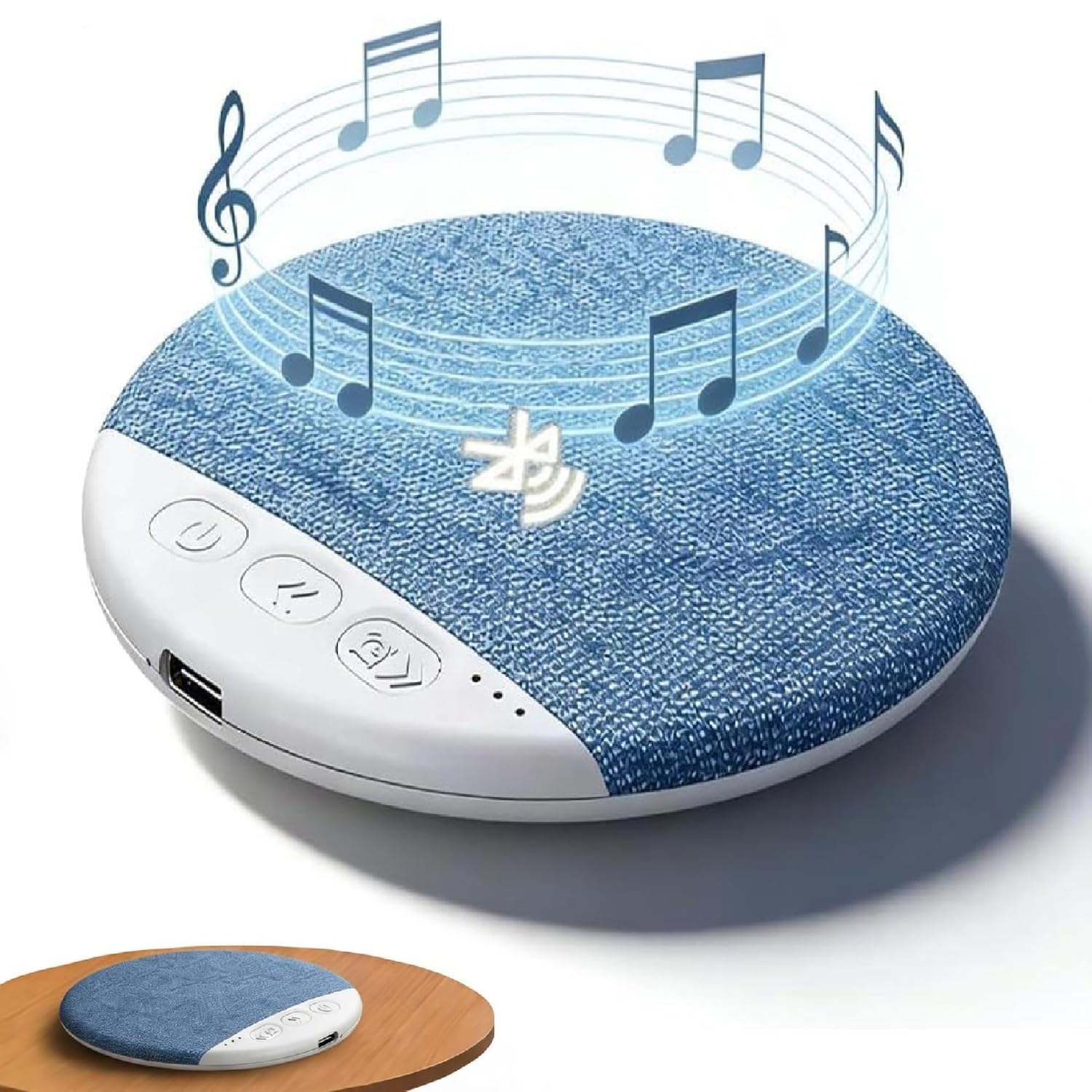 2026 New Sleep Pillow Speaker Bluetooth Pillow Speaker with White Noise Timer Wireless Sleep Aid with Stereo Bass
