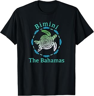 Bimini, The Bahamas Tee Vintage Tribal Turtle Gift T-Shirt
