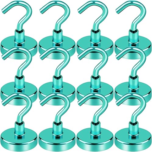 Vista 9 de LOVIMAG Imanes de crucero con ganchos, ganchos magnéticos de 50 libras para cabinas de cruceros, imprescindibles para viajes, imanes de neodimio