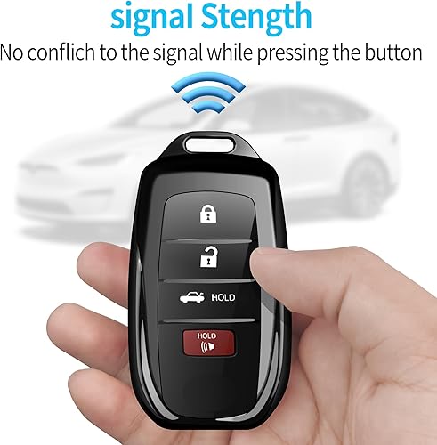 Miniatura 5 de Tukellen Funda protectora especial de TPU suave para llavero Toyota, compatible con Land Cruiser 2019-2022, Venza 2021-2022, RAV4 Prime, Hilux,