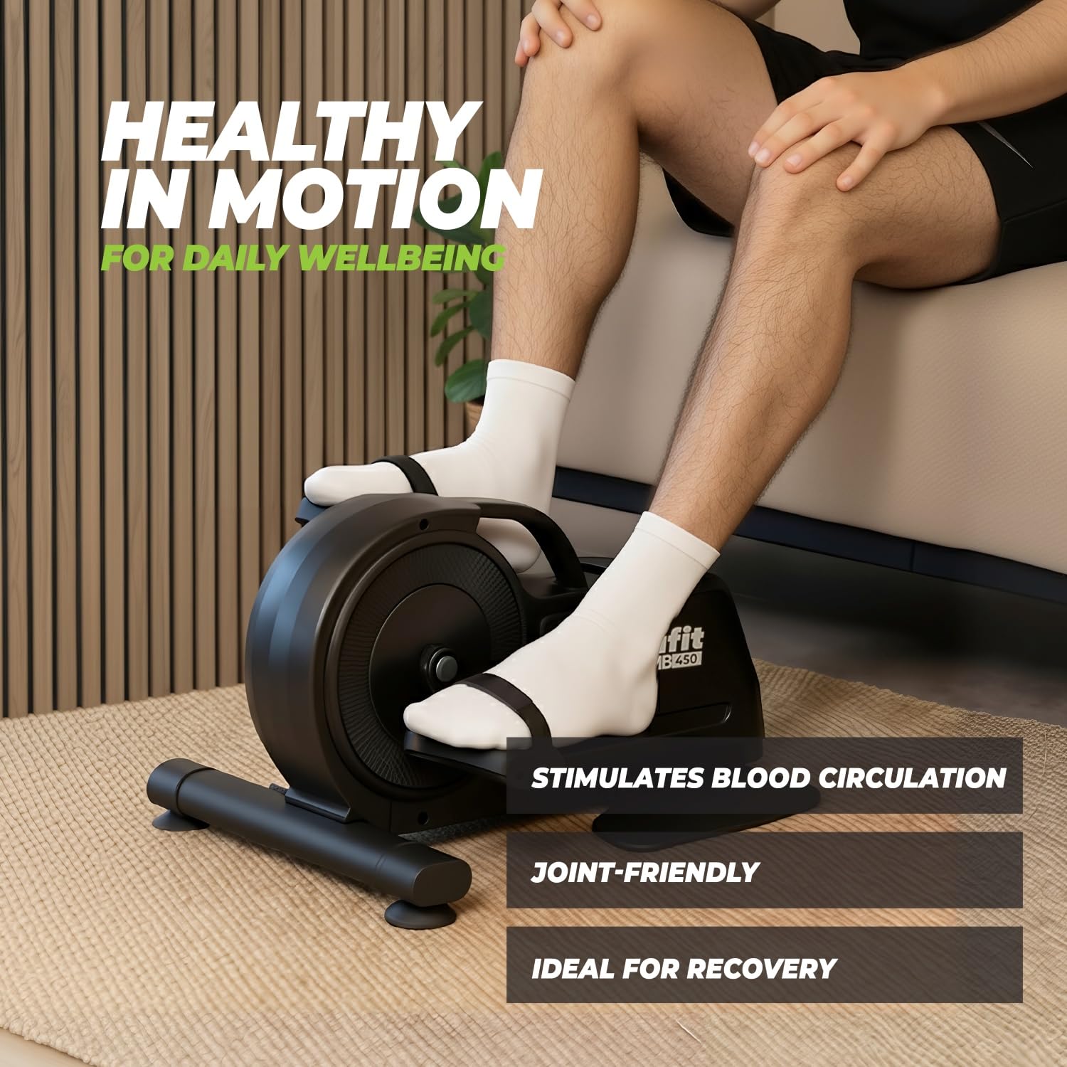 VirtuFit Pedaltrainer Serie - Tragbares Design als Mini Heimtrainer für Zuhause
