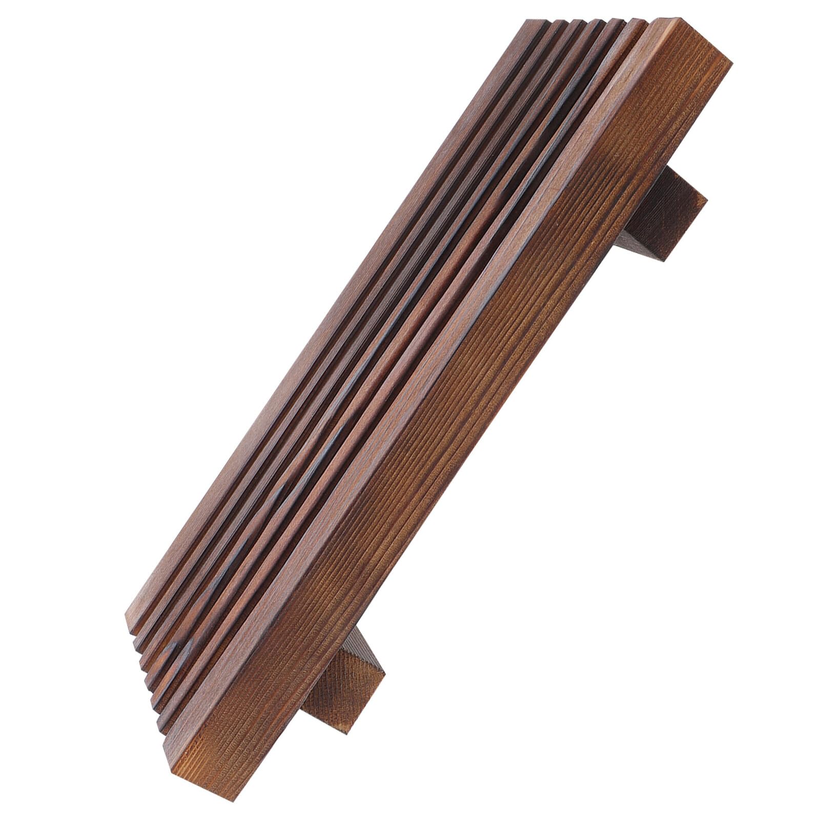 TOYANDONA Vassoio da Bagno in Legno Rustico Stile Country per Decorazione Lavabo, Organizer Compatto Base a Piedistallo per Sapone e Accessori da Appoggio