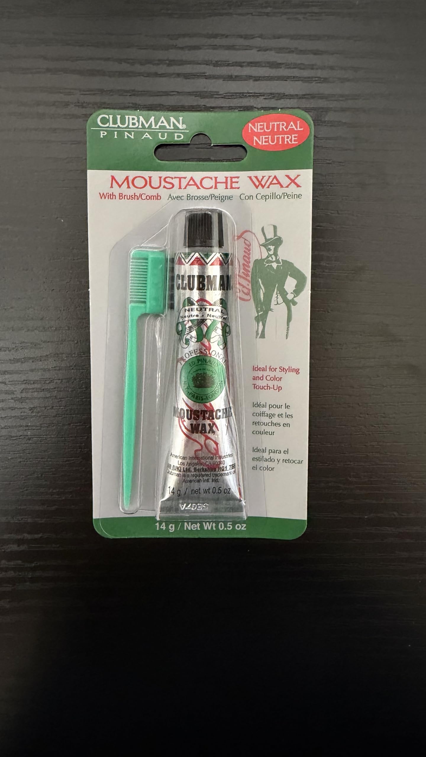 Clubman Mustache Wax - Strong Hold, Neutral -7 Clubman Mustache Wax - Strong Hold, Neutral -7